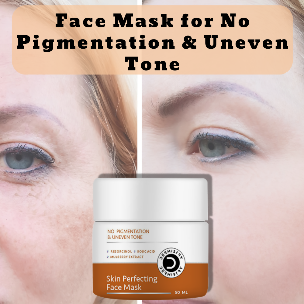 Dermistry Skin Perfecting Face Mask Kojic Acid Resorcinol for Pigmentation Dark Spots Uneven Tone | Grocsy