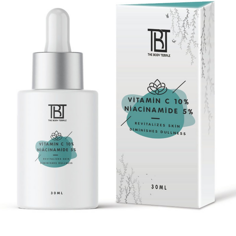 The Body Temple Vitamin C 10% + Niacinamide 5% Face Serum | Grocsy