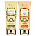 Oriental Botanics Rivayat Ubtan Face Mask And Nature’s Vitamin C Face Mask Combo | Grocsy