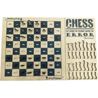 Kraftsman Wooden Chess & Checkers Combo Board Game | One Board Two Games | Grocsy