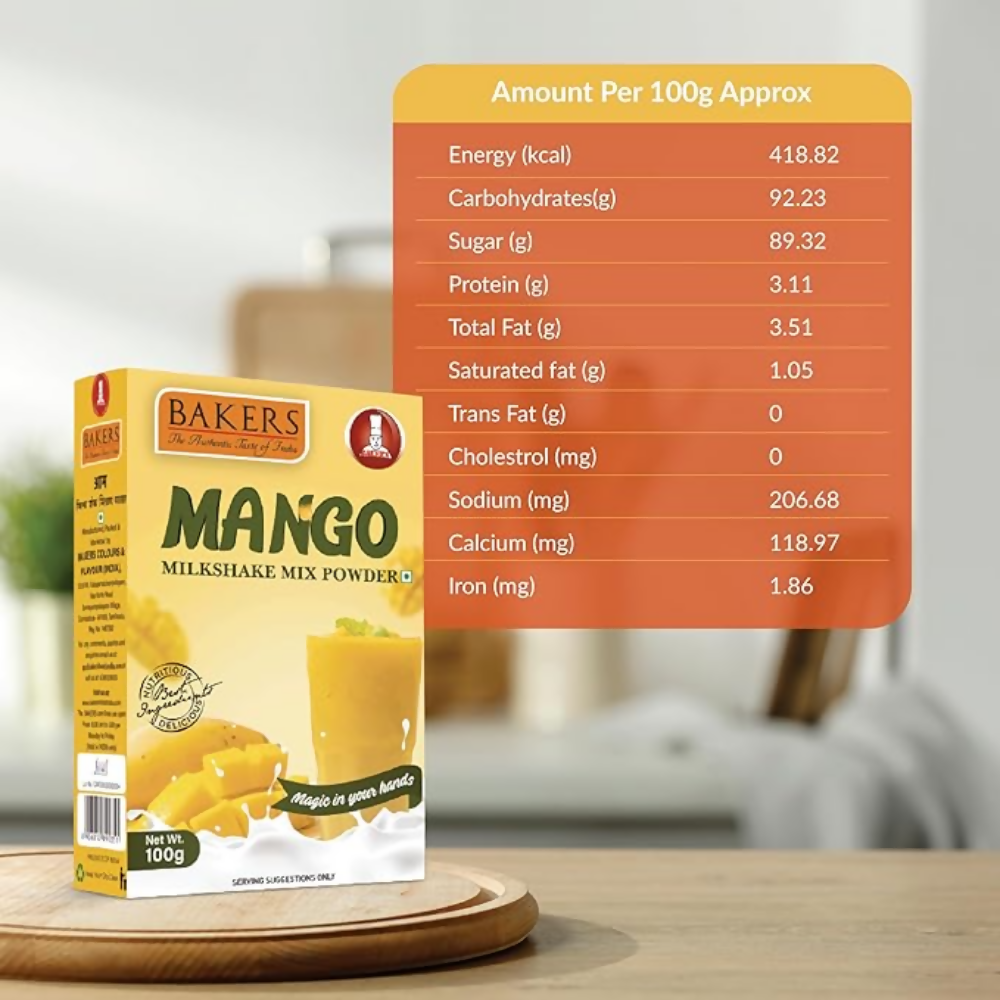 BAKERS Milk Shake Mix - Mango Flavour | Grocsy