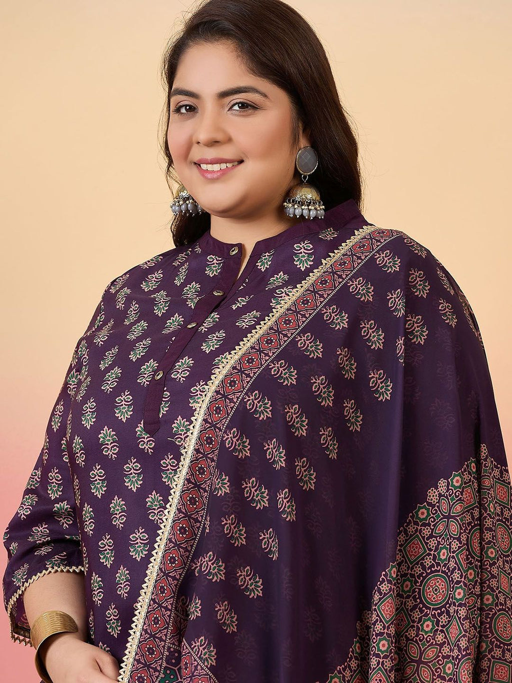Sztori Women Floral Printed Regular Kurta with Trousers & With Dupatta | Grocsy