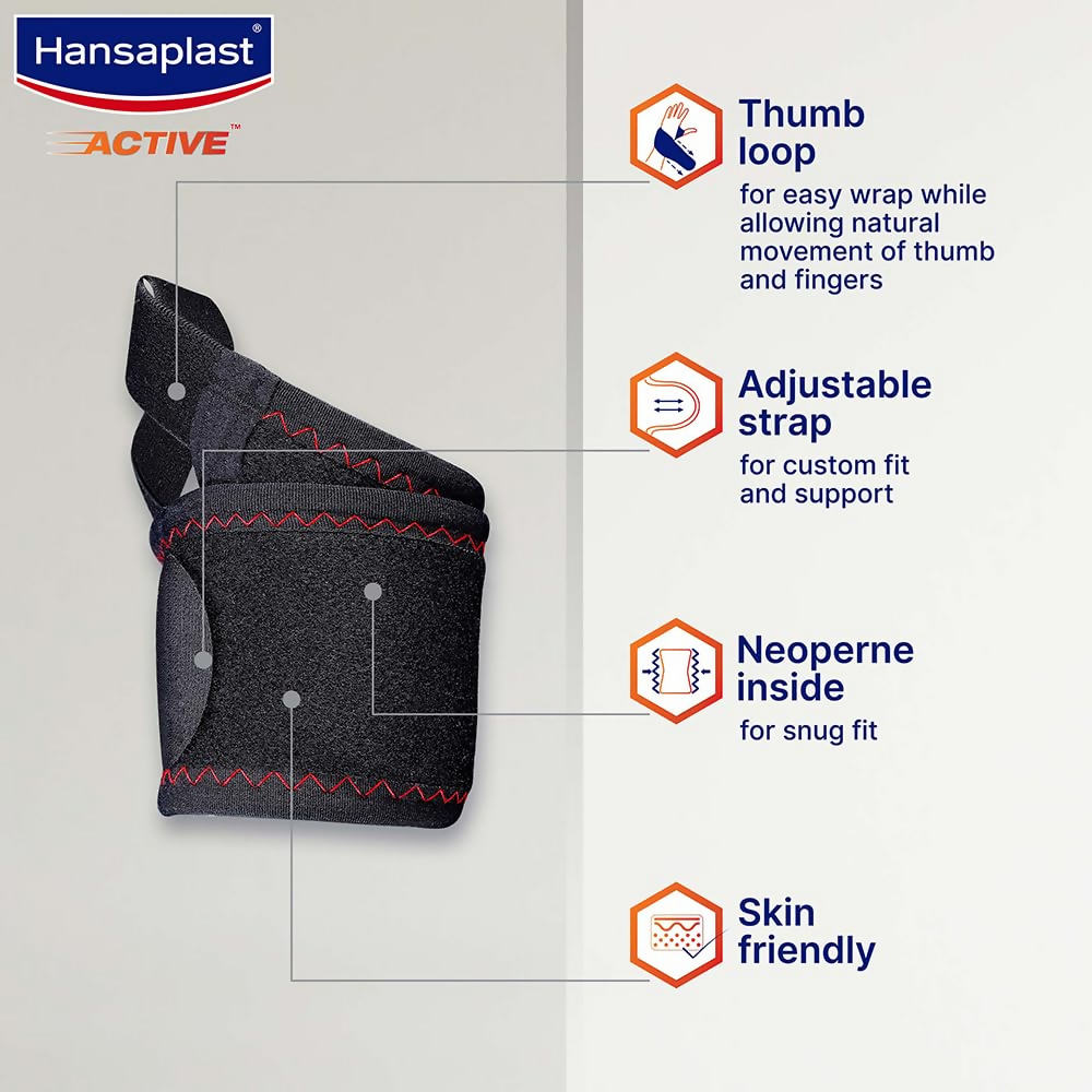 Hansaplast Active Wrist Support for Men & Women | Grocsy