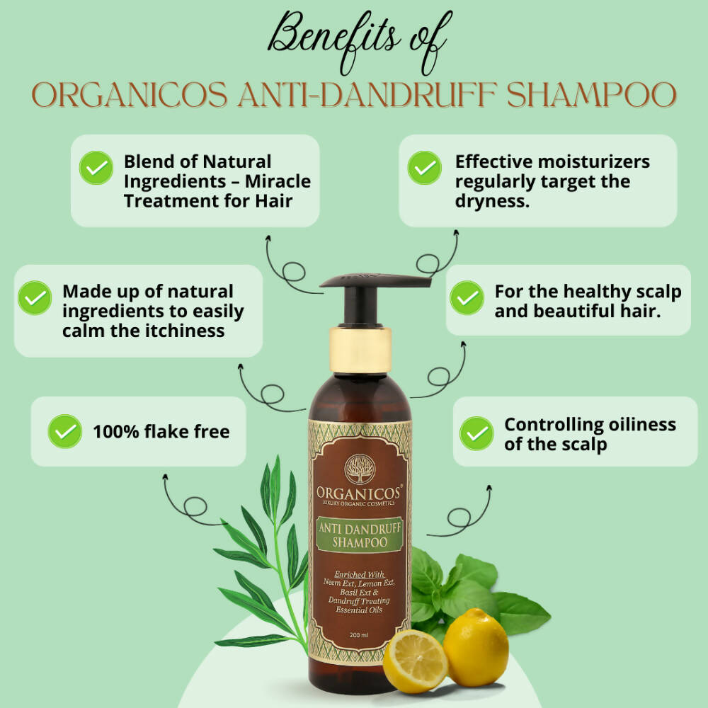 Organicos Anti-Dandruff Shampoo | Grocsy