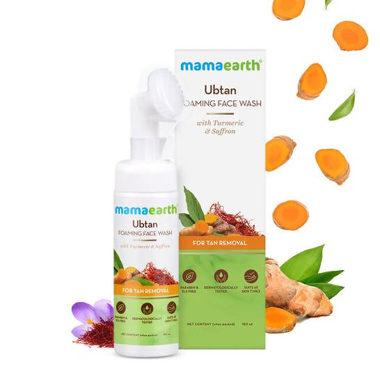 Mamaearth Ubtan Foaming Face Wash for Tan Removal | Grocsy