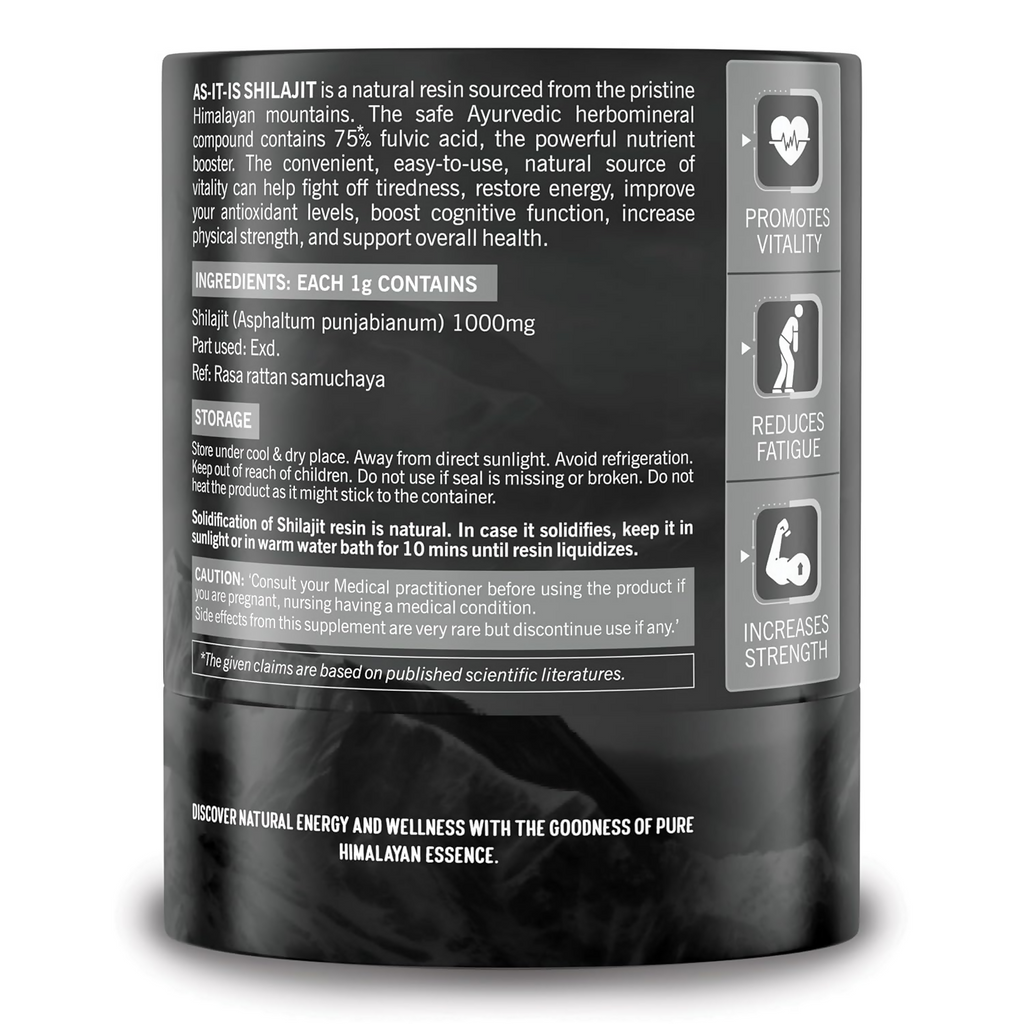 AS-IT-IS Nutrition Pure SJ 100% Natural Himalayan Resin | Grocsy