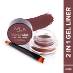 Mila Beaute Wink Artist 36Hr Smudge Proof & Waterproof Gel Eyeliner - Brown | Grocsy