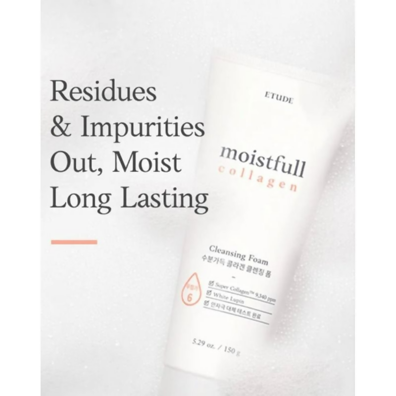 Etude House Moistfull Collagen Cleansing Foam | Grocsy