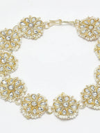 NVR Women's Gold-Polished Traditional Trending Matha Patti | Grocsy