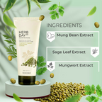 The Face Shop Herb Day 365 Master Blending Foaming Cleanser- Mungbean & Mugwort - Korean Skincare | Grocsy