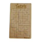 Kraftsman Wooden Tetris Jigsaw Puzzle Board | Made In India (Tetris Board) | Grocsy