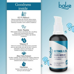 Bake 0.3% Retinol Beginner Friendly Face Serum With 2% Multi Peptide & Vitamin E | Grocsy