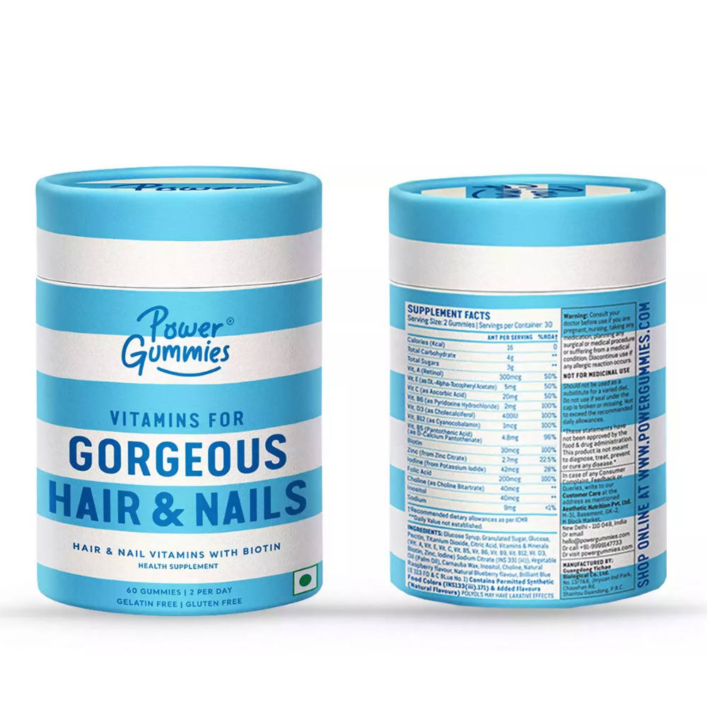 Power Gummies Vitamins For Gorgeous Hair & Nails | Grocsy