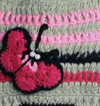 Chutput Kids Woollen Hand Knitted Butterfly Detailed Cap - Grey | Grocsy