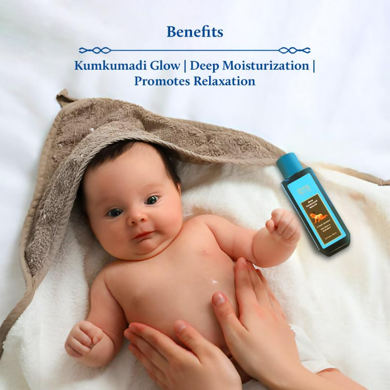Blue Nectar Baby Oil with Pure Kumkumadi Oil | Grocsy
