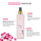 Kimayra Premium Rose Water Spray For Face - Skin Toner/Makeup Remover | Grocsy