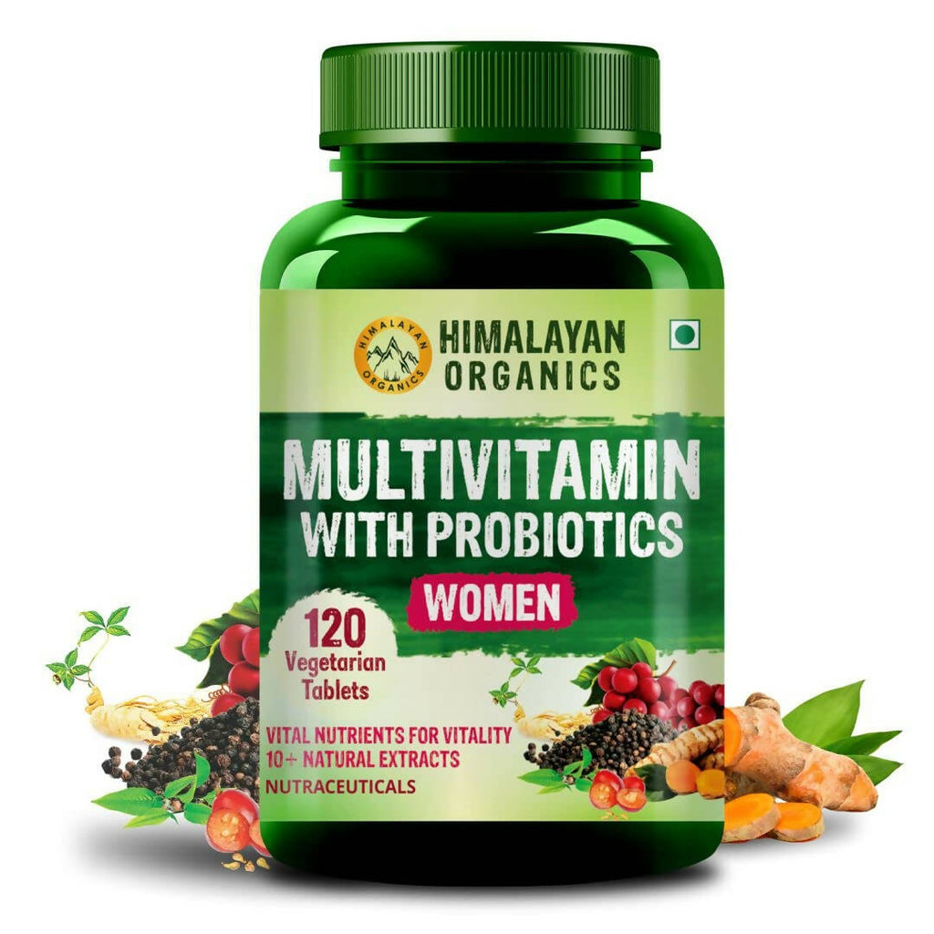 Himalayan Organics Multivitamin With Probiotics Tablets For Women | Grocsy