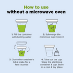 Pee Safe Menstrual Cup Sterilizing Container | Grocsy