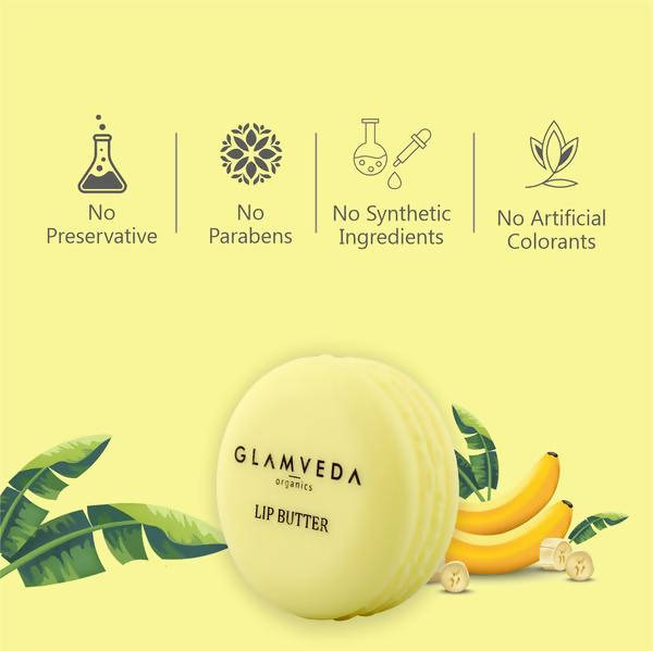 Glamveda Banana Lip Balm | Grocsy