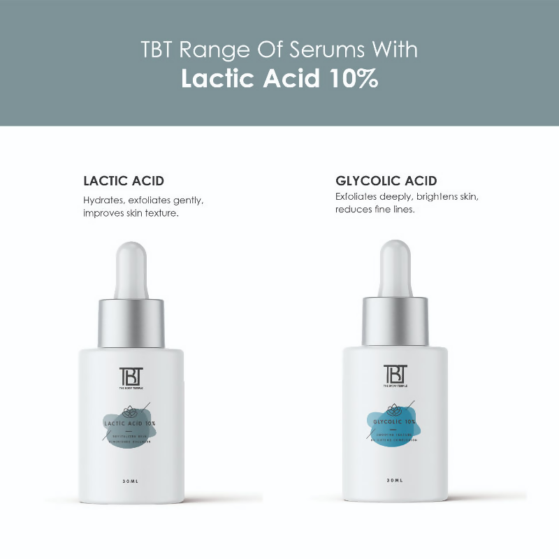 The Body Temple Lactic Acid 10% Face Serum | Grocsy