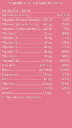 Purayati Vitamins Tablets for Hair, Skin and Nails | Grocsy
