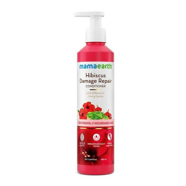 Mamaearth Hibiscus Damage Repair Conditioner With Hibiscus & Curry Leaves | Grocsy