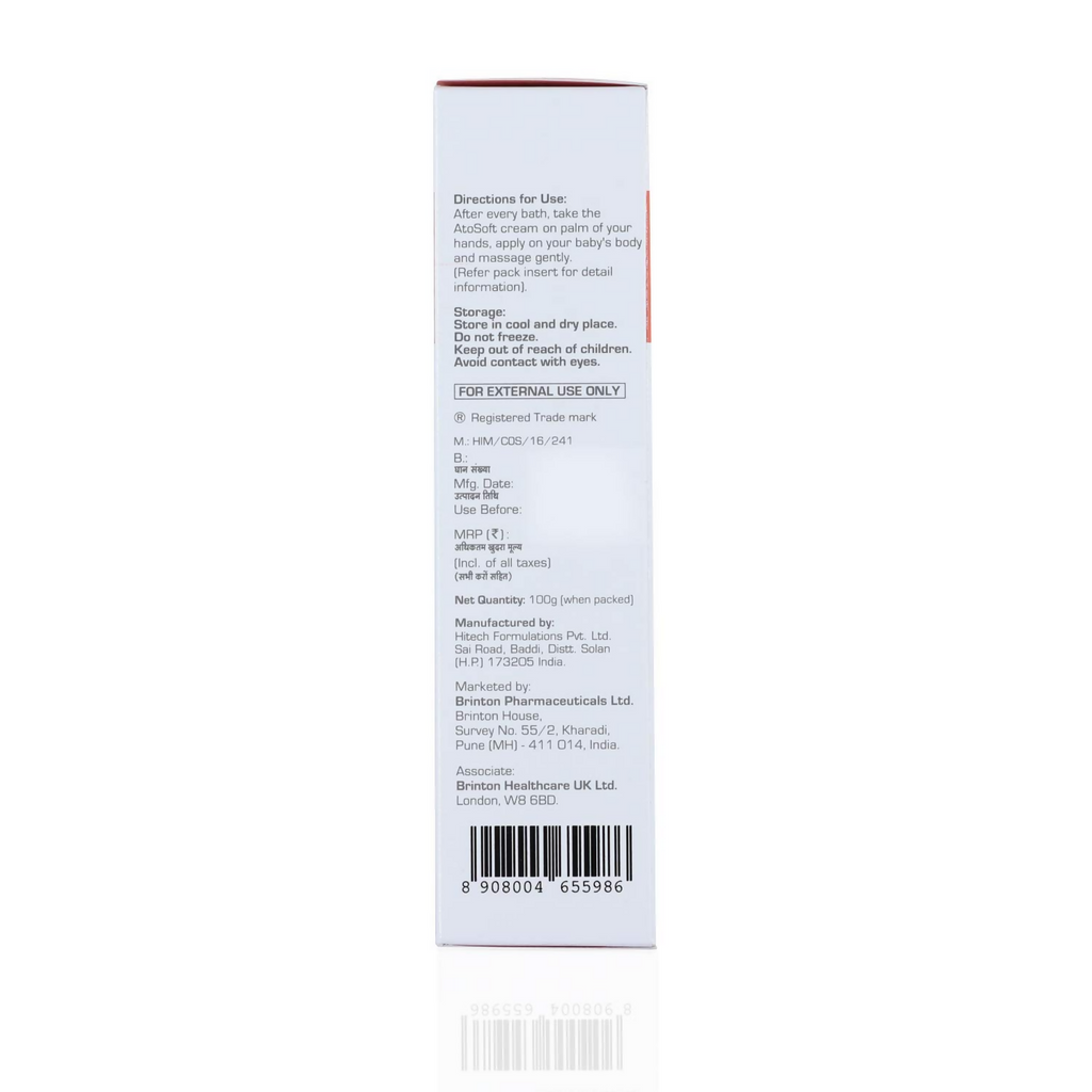 Brinton Atosoft Cream for Dry & Itchy Skin of Baby | Grocsy