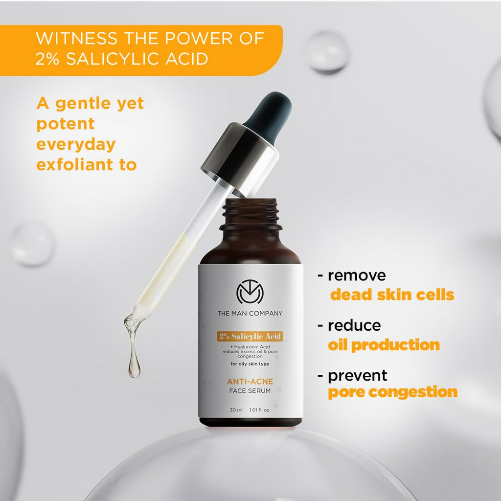 The Man Company 2% Salicylic Acid Face Serum For Men | Grocsy
