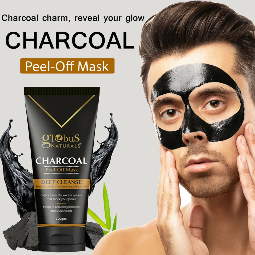 Globus Naturals Charcoal Peel Off Mask | Grocsy
