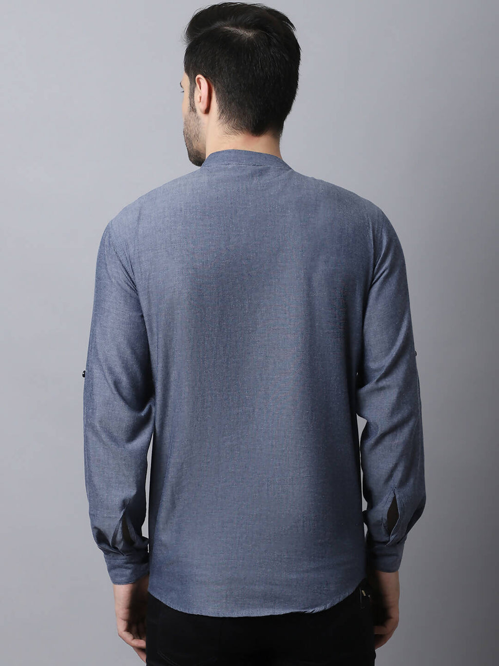 Even Apparels Grey Pure Cotton Men's Kurta With Side Placket | Grocsy