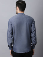 Even Apparels Grey Pure Cotton Men's Kurta With Side Placket | Grocsy