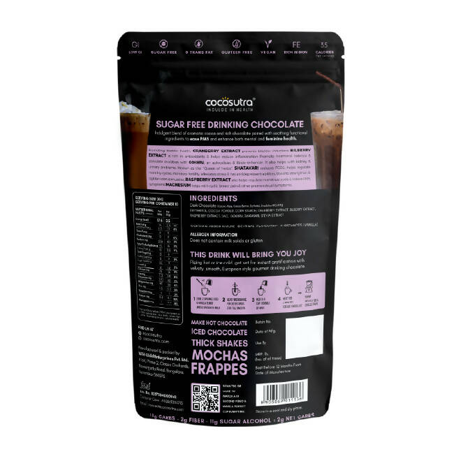 Cocosutra Lite - Soothe - Sugar Free Drinking Chocolate Mix | Grocsy