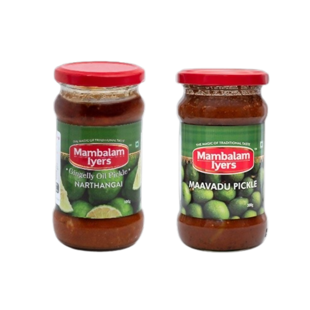 Mambalam Iyers Narthangai & Maavadu Pickle Combo | Grocsy