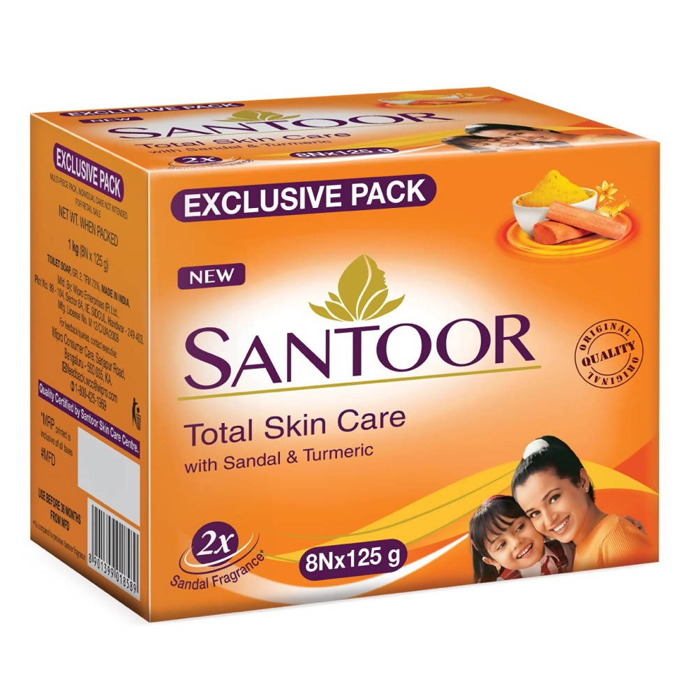 Santoor Sandal & Turmeric Soap | Grocsy