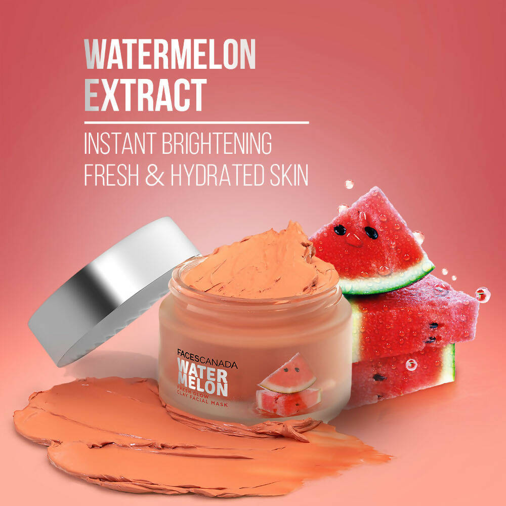 Faces Canada Watermelon Fresh Glow Clay Facial Mask | Grocsy