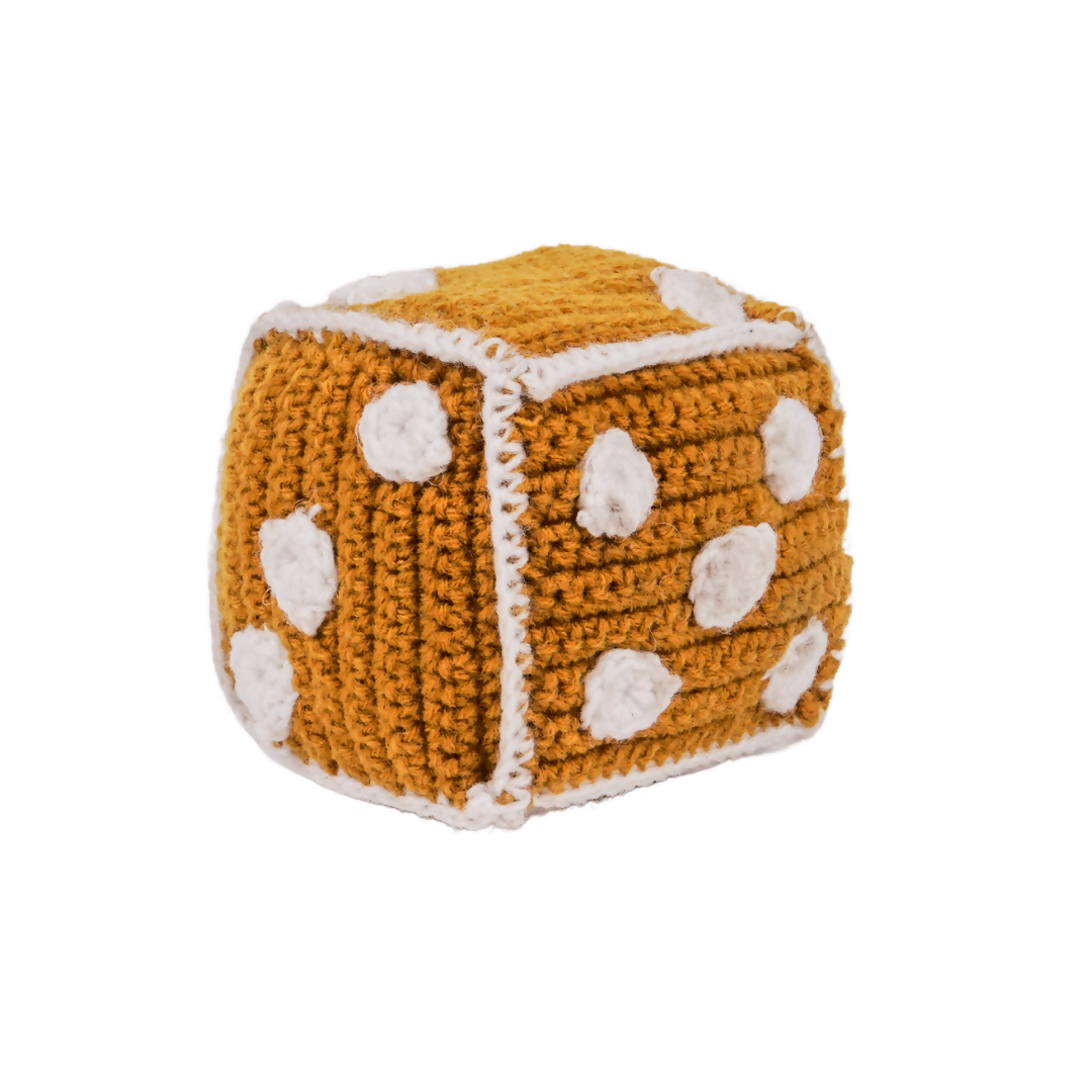 Nesta Toys Handmade Crochet Dice (7cm), Math Learning Toy, Educational Toy for Babies & Kids | Grocsy