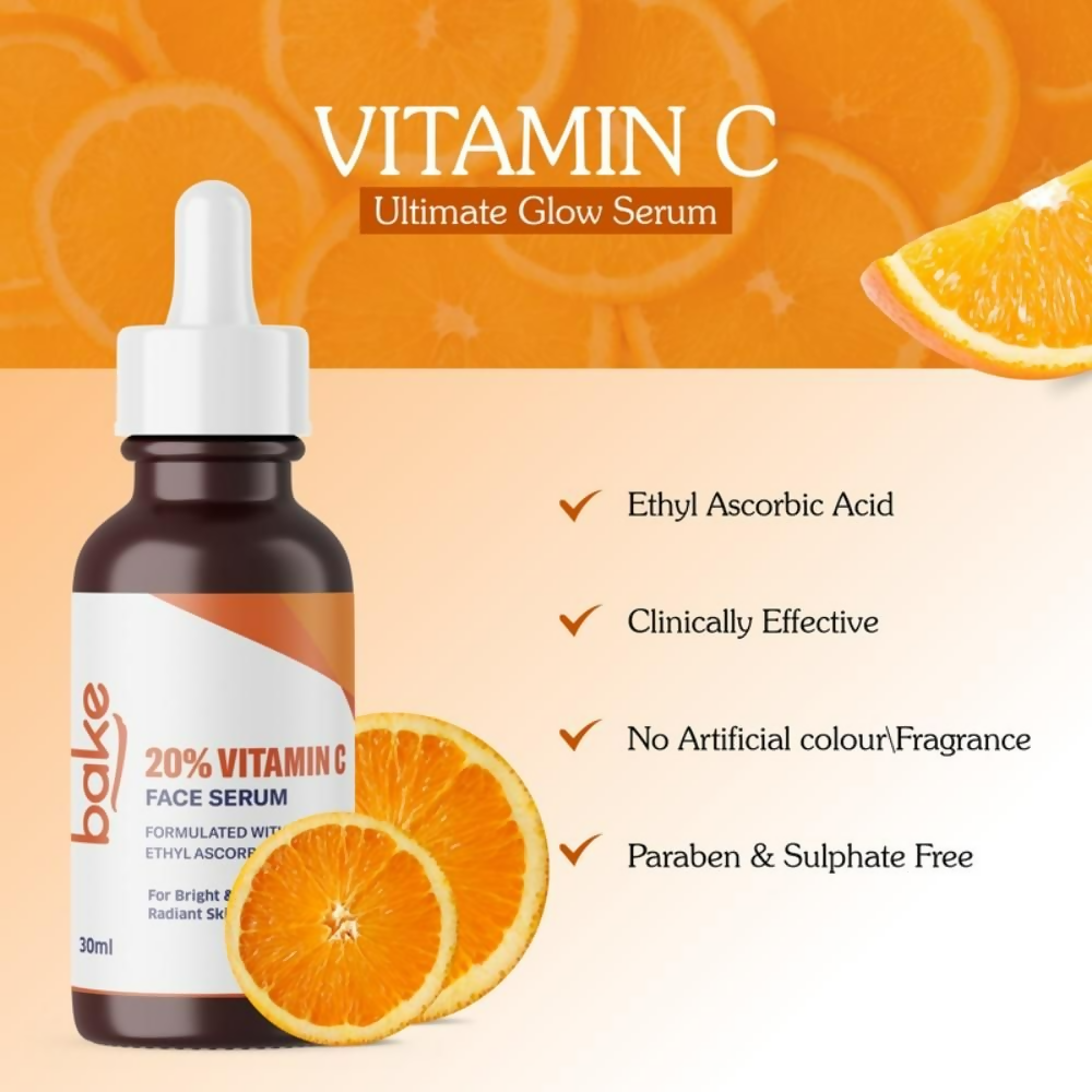 Bake 20% Vitamin C Face Serum With Ethyl Ascorbic Acid | Grocsy