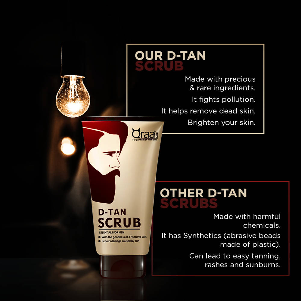 Qraa Men De-Tan Scrub for Men | Grocsy