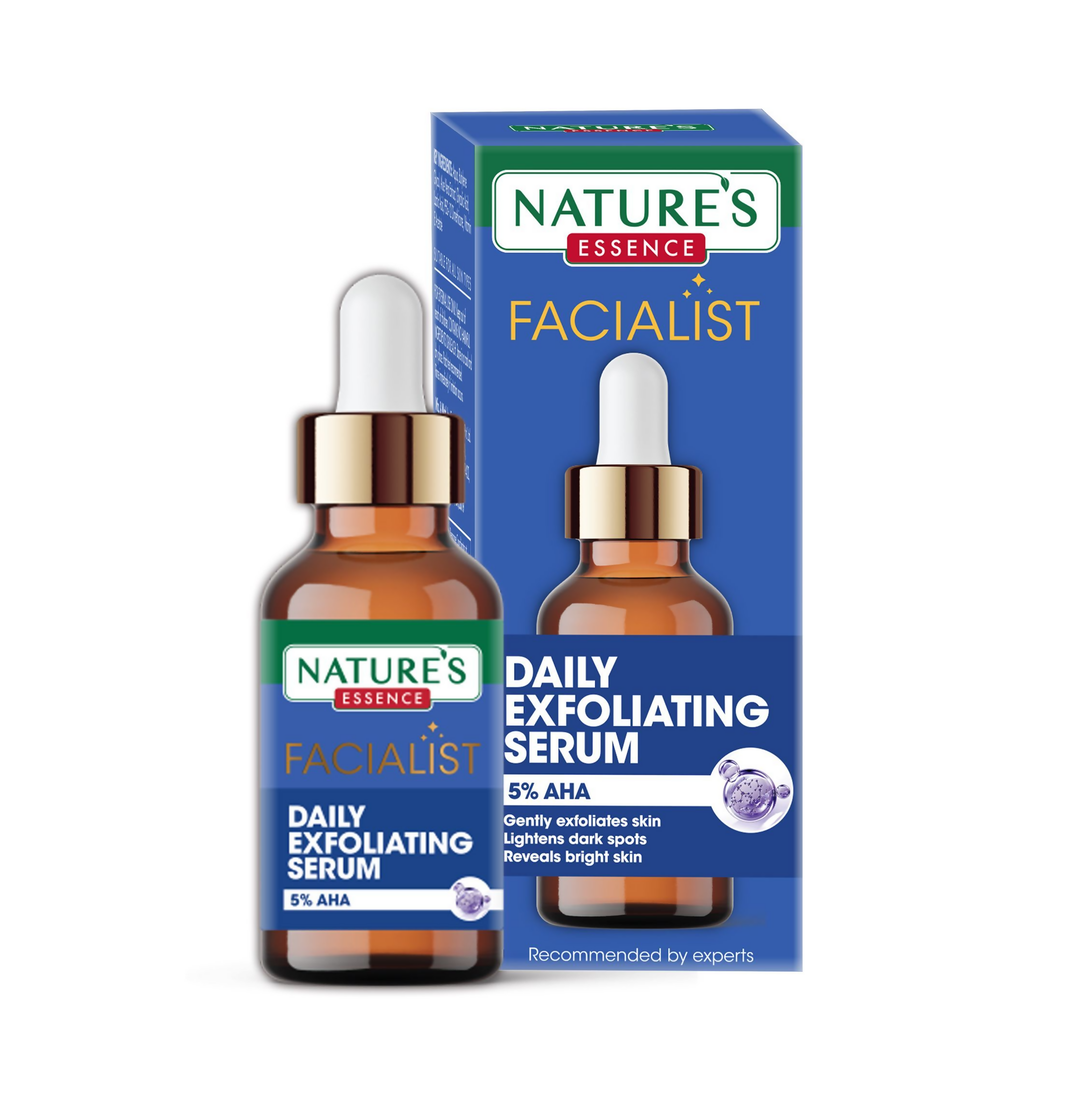 Nature's Essence Facialist Daily Exfoliating Serum with 5% AHA | Grocsy