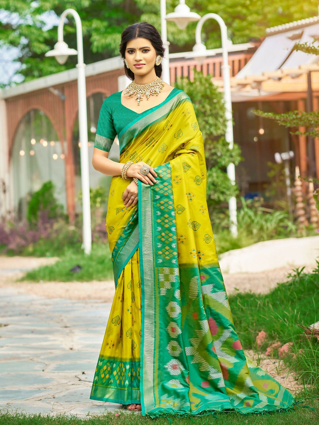 Shree Shyam Fashion Mustard Soft Silk Saree | Grocsy