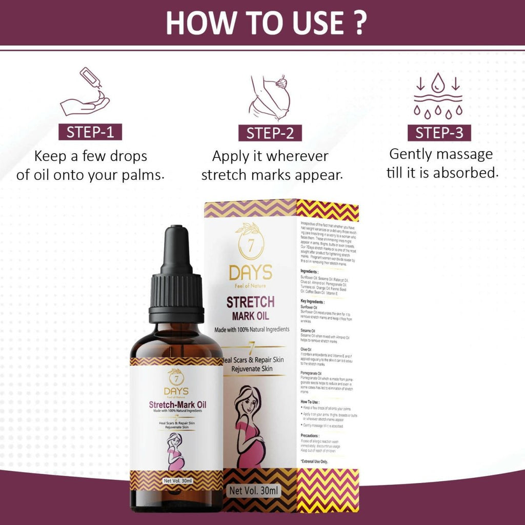 7 Days Stretch Mark Oil | Grocsy
