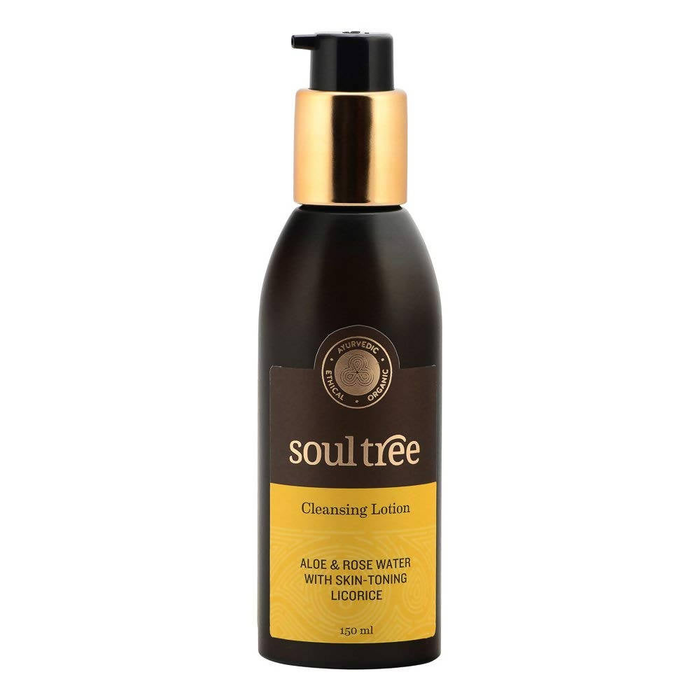 Soultree Cleansing Lotion - Aloe & Rose Water With Skin-Toning Licorice | Grocsy