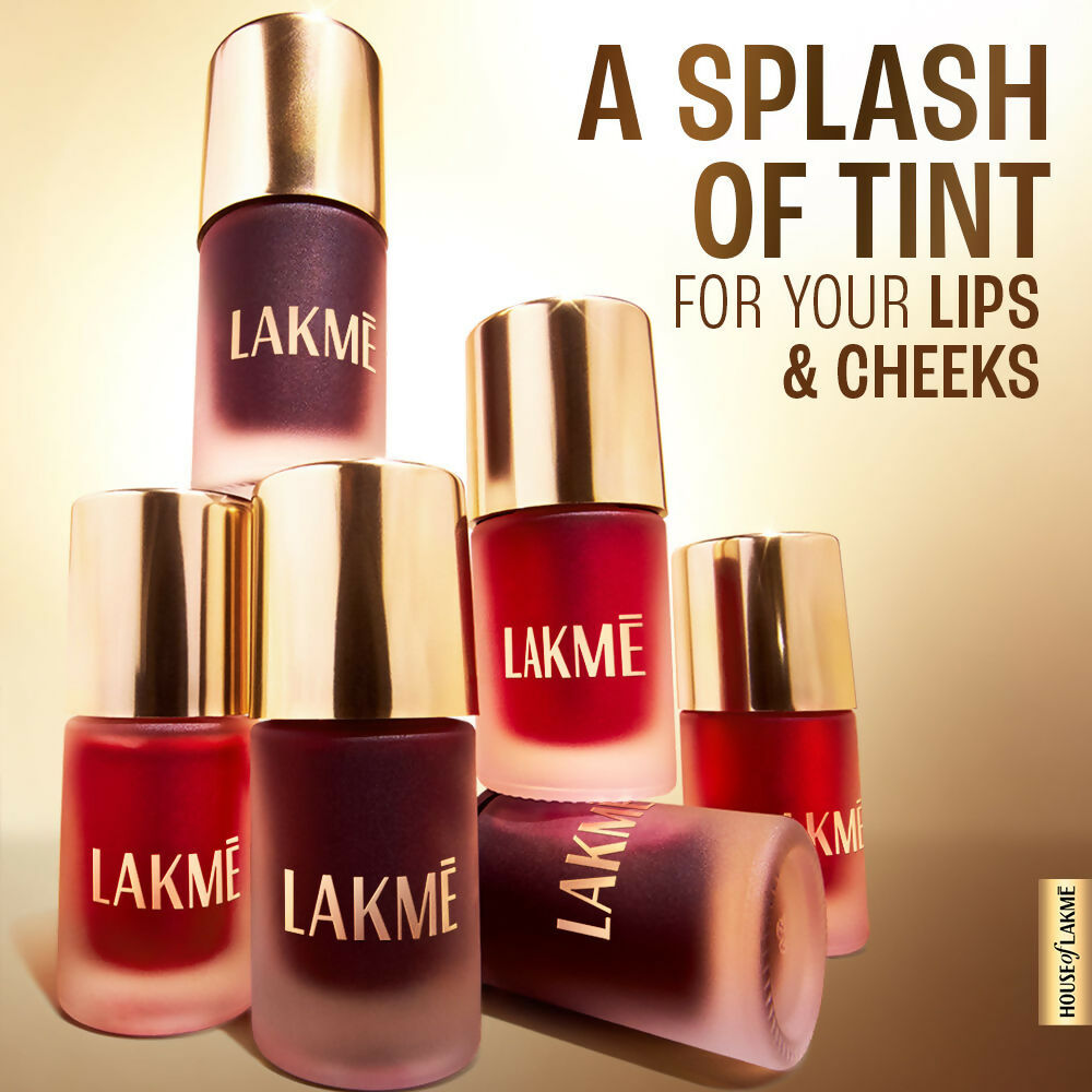 Lakme 9To5 Double Duty Lip & Cheek Water Stain, Transferproof & Long Lasting , Sunset Kiss | Grocsy