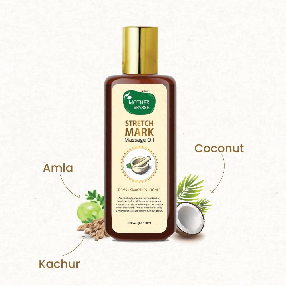 Mother Sparsh Stretch Mark Massage Oil | Grocsy