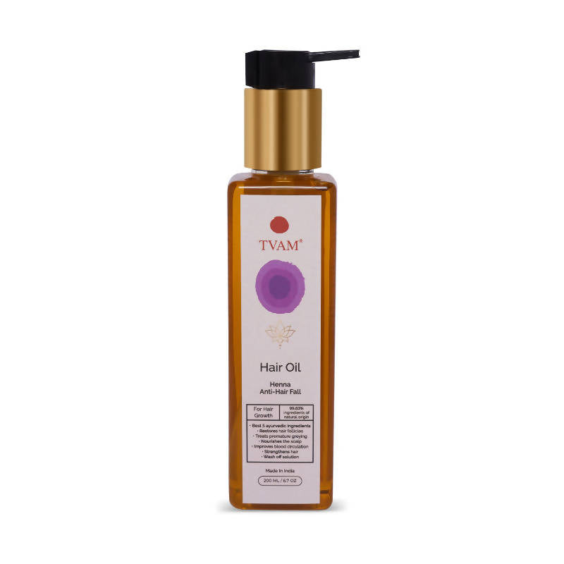Tvam Henna Anti-hair Fall Hair Oil | Grocsy