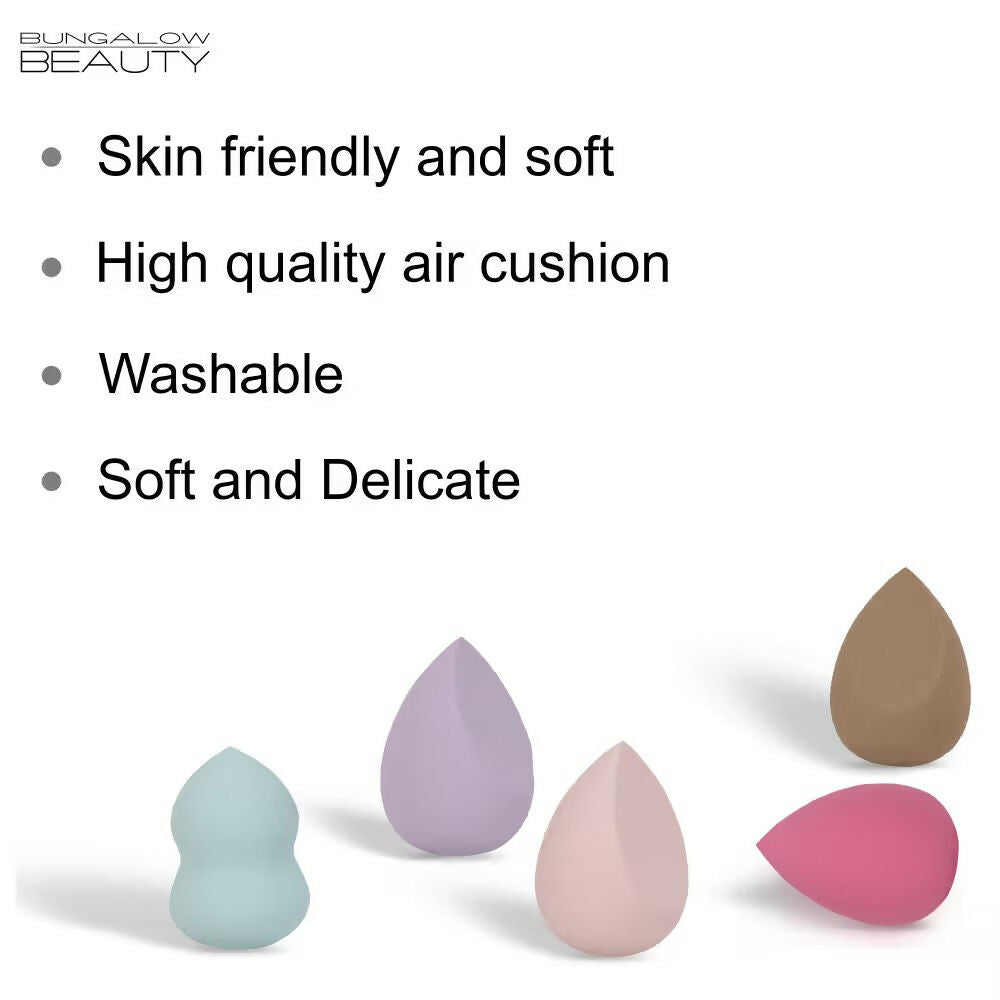 BUNGALOW BEAUTY Makeup Blending Sponge - Pack of 5 | Grocsy