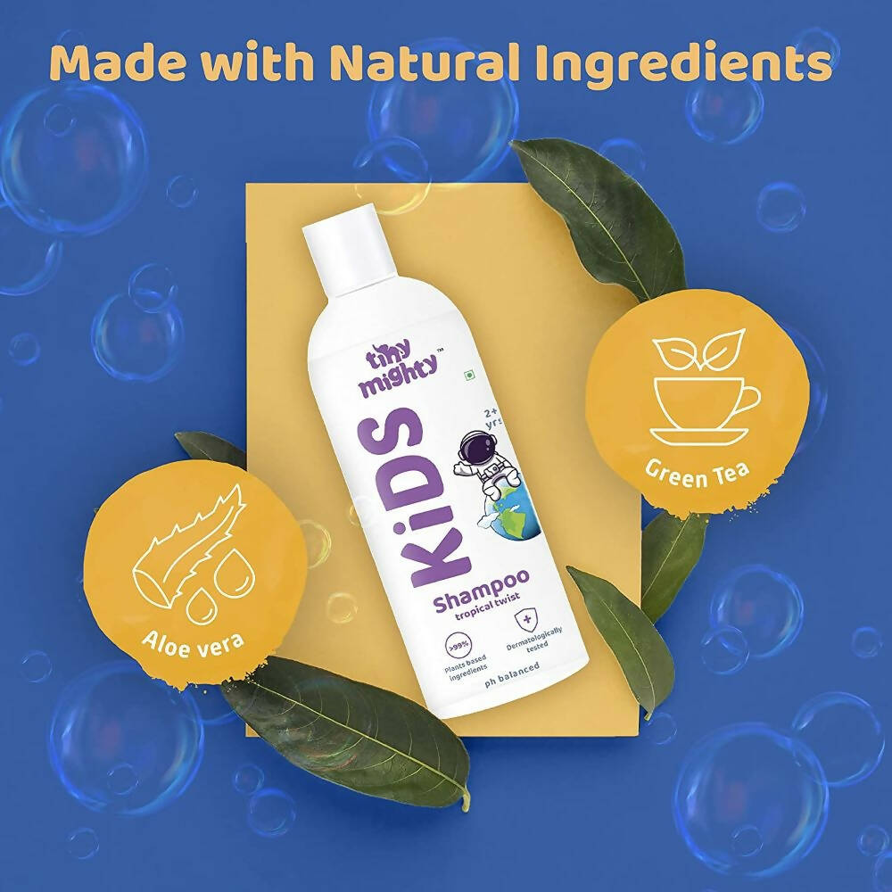 Tiny Mighty Kids Shampoo, Body Lotion And Oil Combo | Grocsy