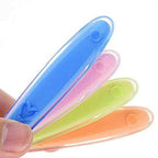 Safe-O-Kid Soft Tip Silicone Spoon, Pink For Kids Protection | Grocsy