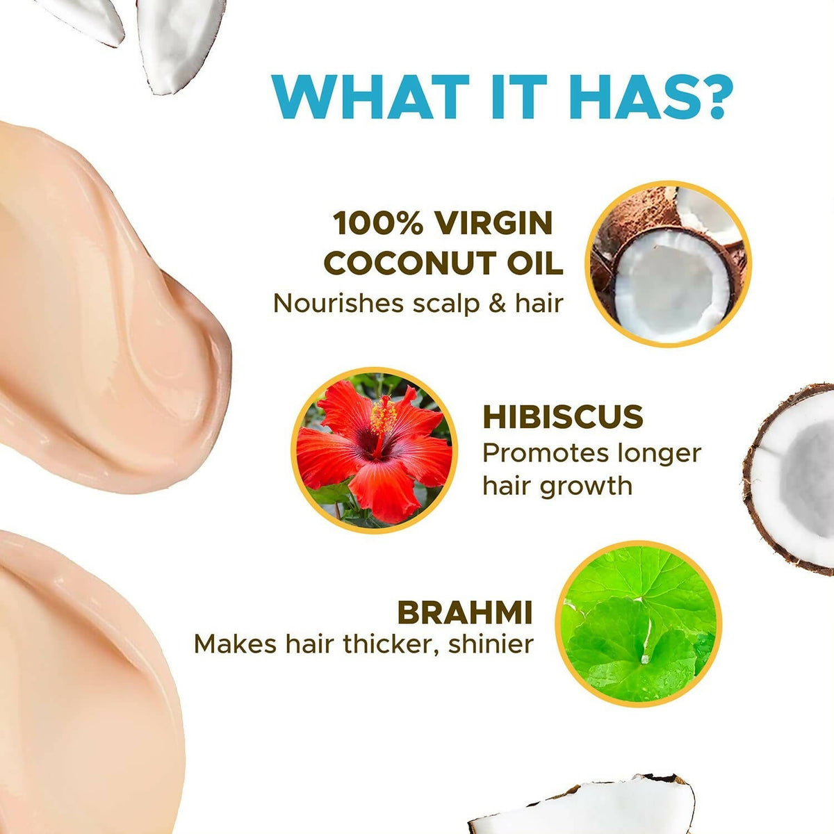 Coco Soul Hair & Scalp Conditioner with Coconut, Hibiscus & Brahmi | Grocsy