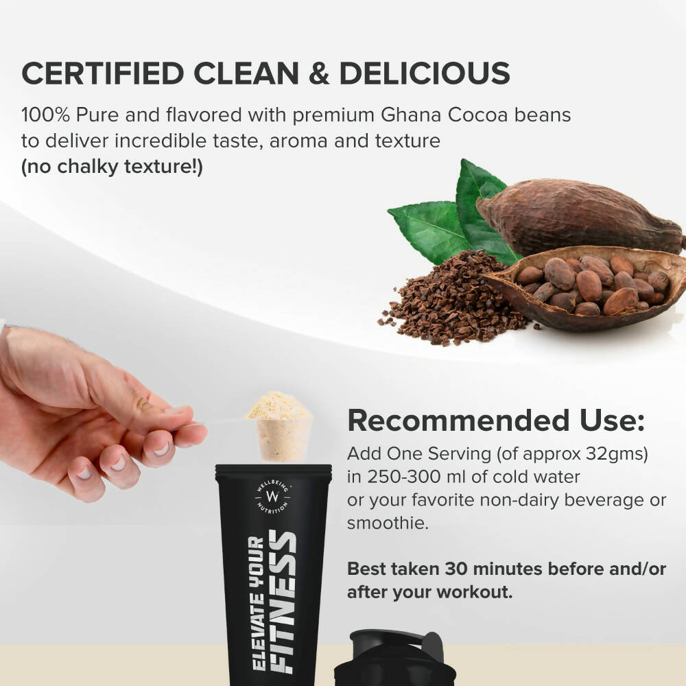 Wellbeing Nutrition Superfood Plant Protein-Dark Chocolate Hazelnut | Grocsy